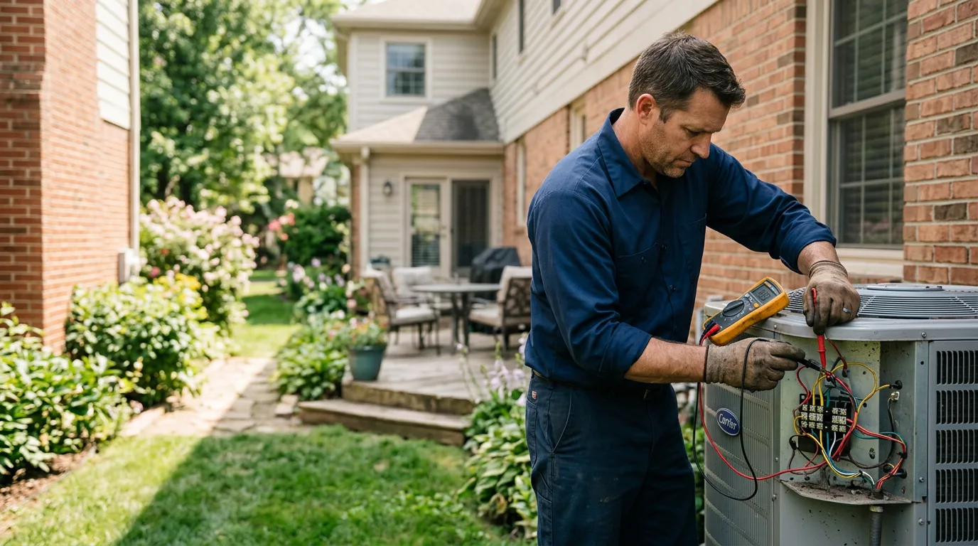 HVAC technician working near Hot Sulphur Springs, CO